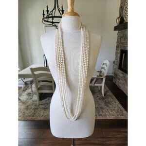 Set of 5 Strands‎ Necklaces of Du Barry Japan Simulated Pearls